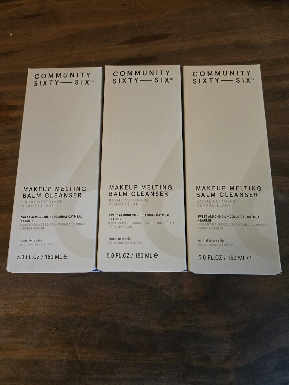 Set Of 3 Community Sixty-Six Makeup Melting Cleansing Balm